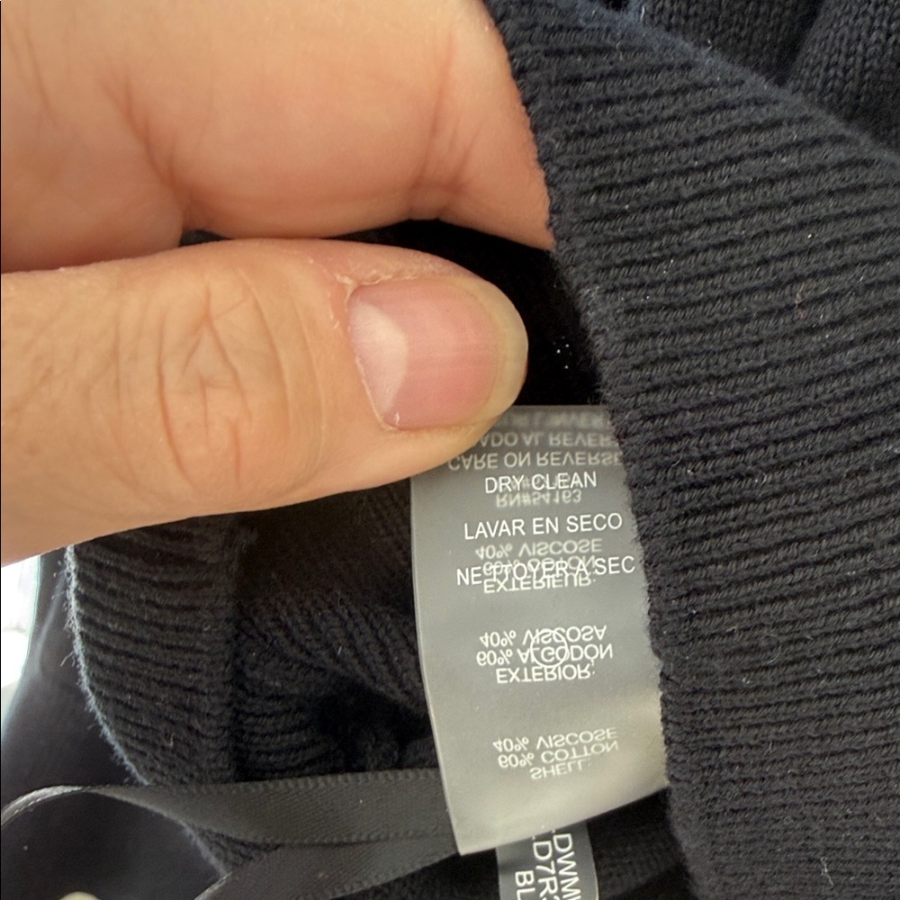 Karl Lagerfeld Black Cardigan with Pearl Buttons - Picture 5 of 8